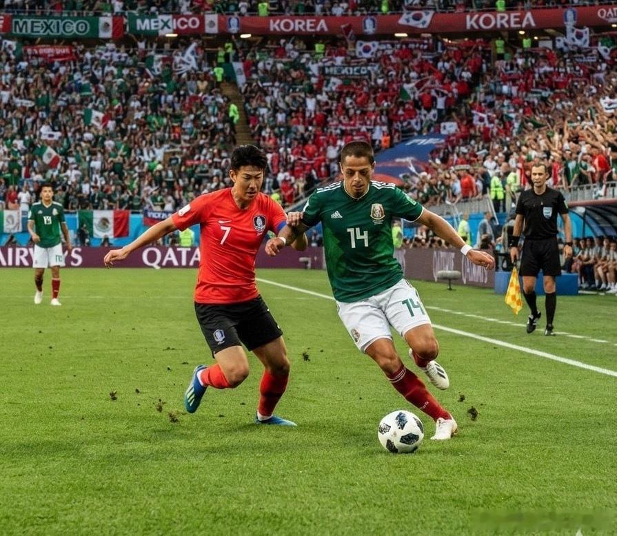 今晚09:00墨西哥vs韩国 开⚽️ 韩国🇰🇷大小:大2/2.5📐角:大8