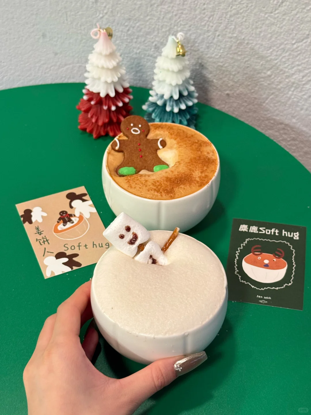 上海11月...漂亮咖啡先开始过圣诞！！🎄💘⛄️