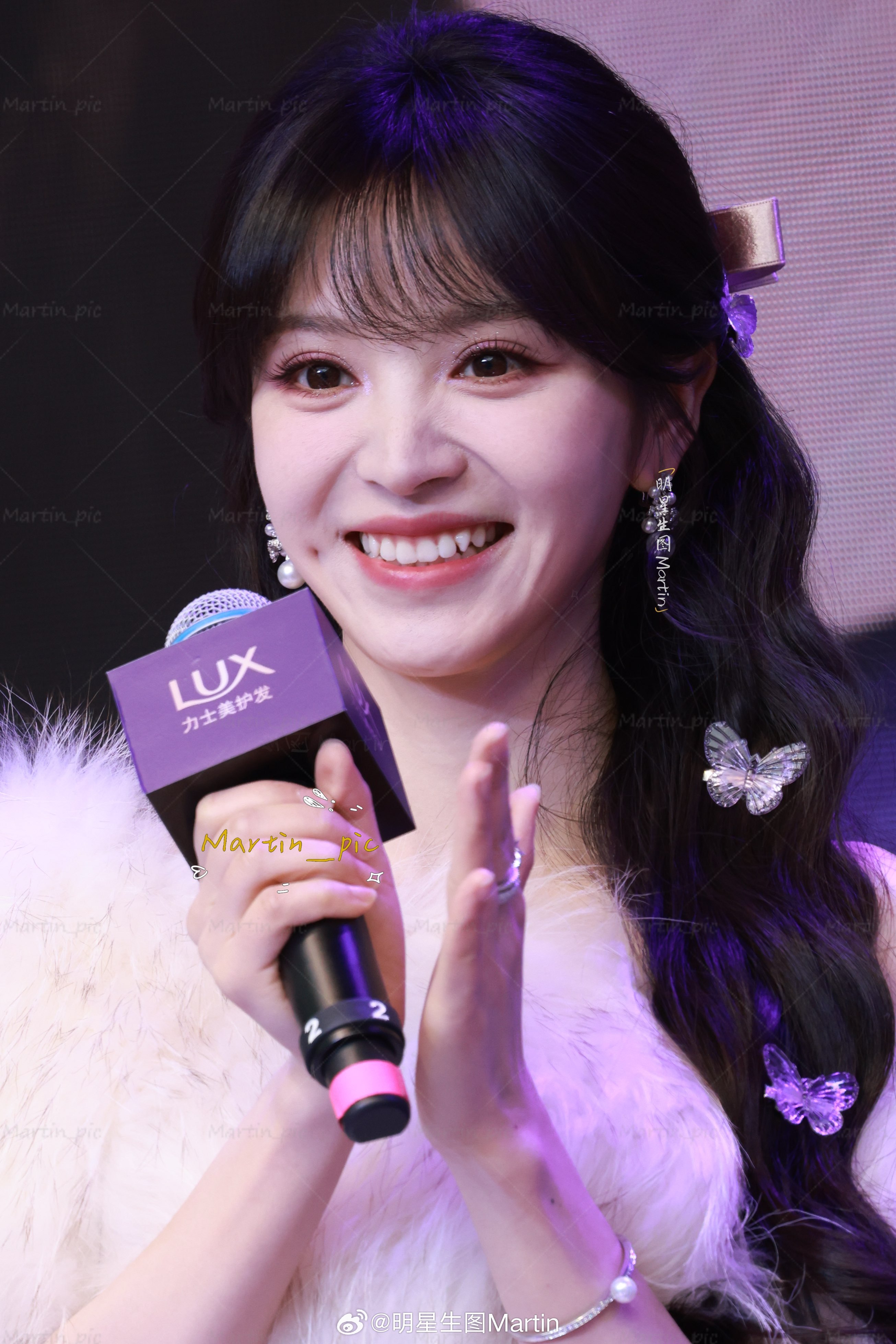 田曦薇 田曦薇力士活动生图紫色花仙子田曦薇降临～ 捕捉到一只嘟嘴小田田曦薇紫罗兰