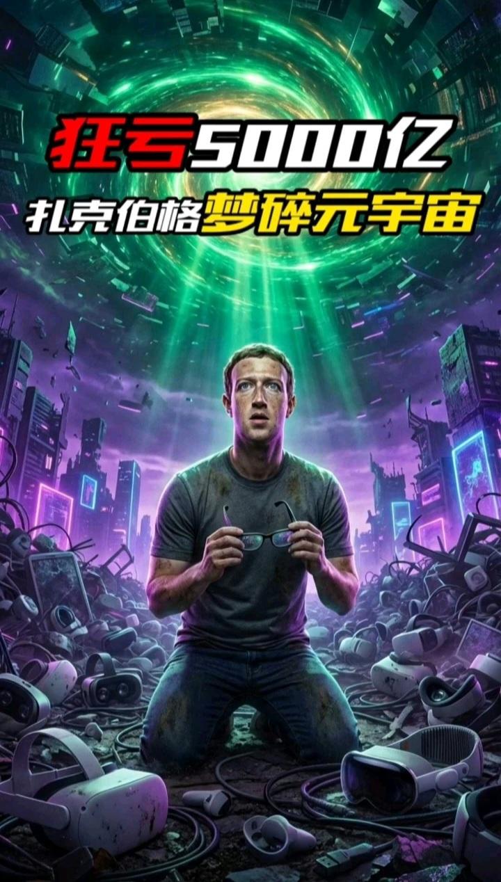 歪打正着呀，扎克伯格押注元宇宙，累计投资了900亿美元，账面亏损近800亿美元，
