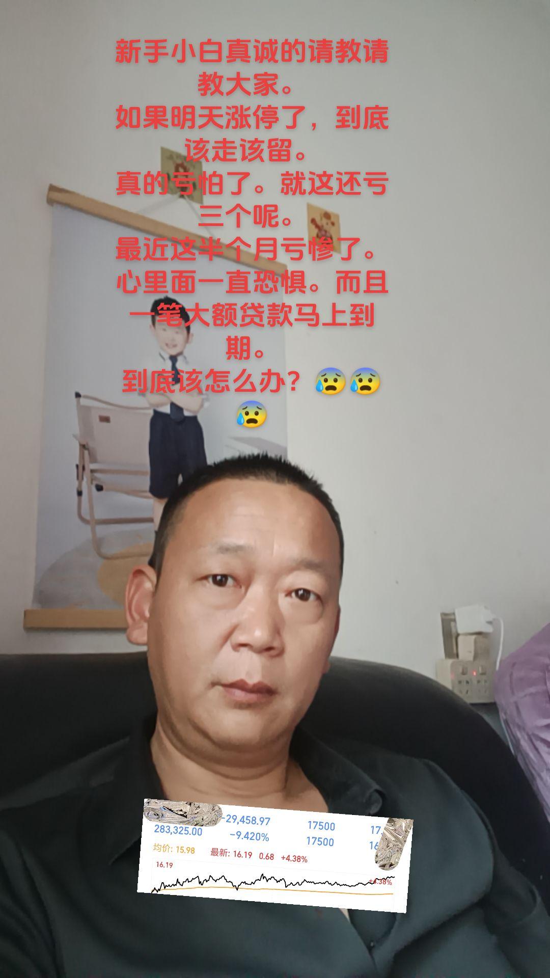 新手小白真诚的请教请教大家。 如果明天涨停了，到底该走该留。 真的亏怕...