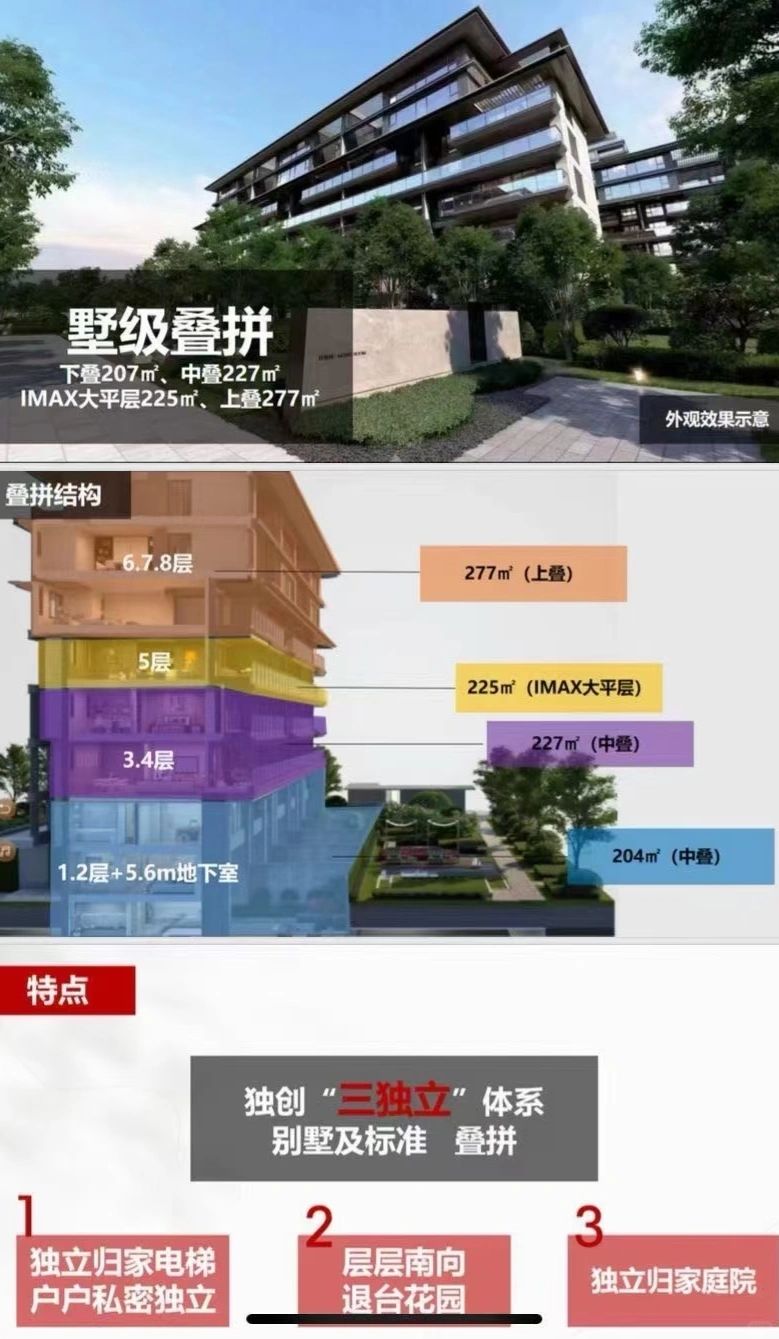 招商央玺叠拼别墅，新房现房推荐