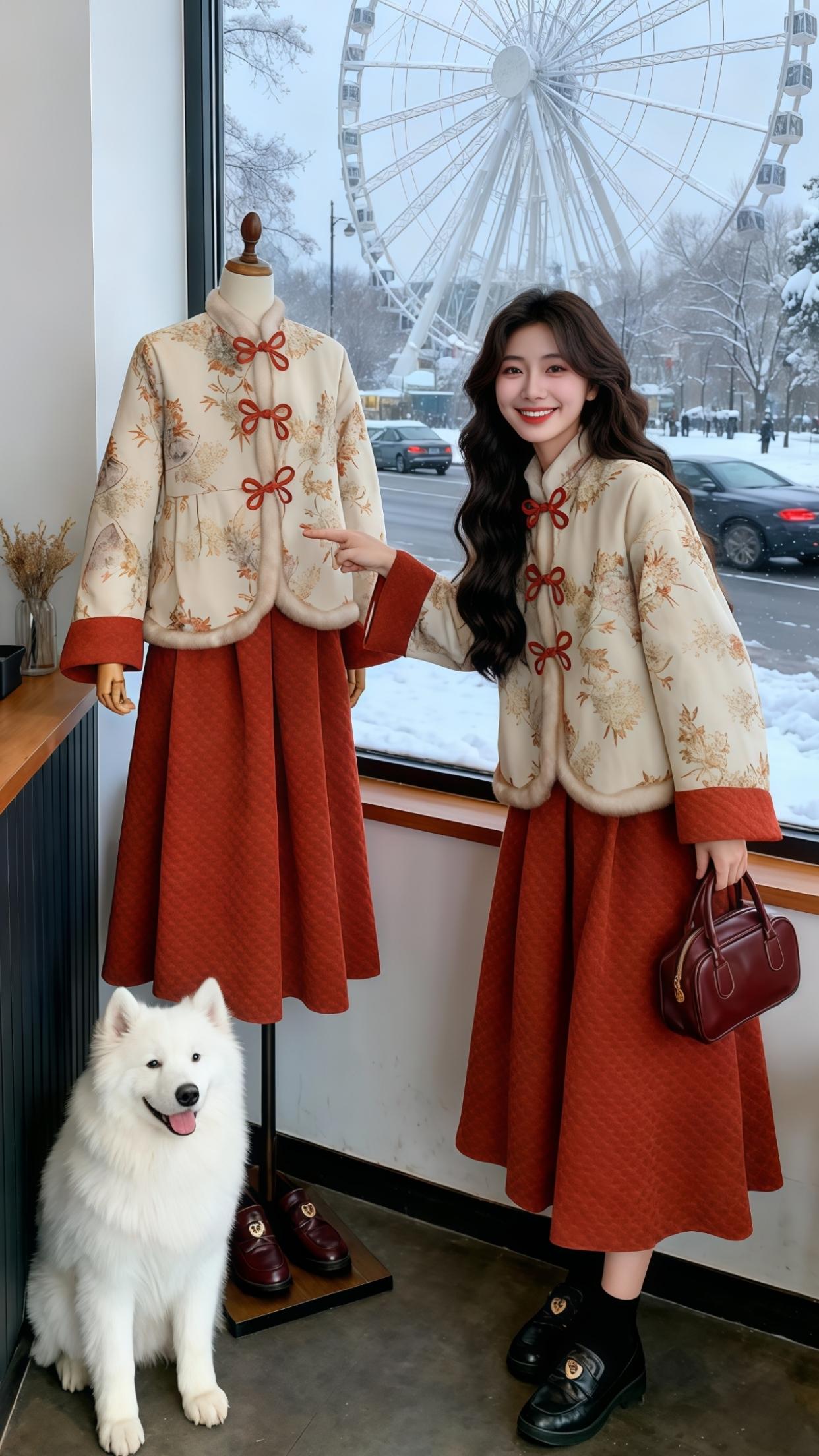 新年战袍 新中式穿搭 精致穿搭 小个子穿搭 气质减龄