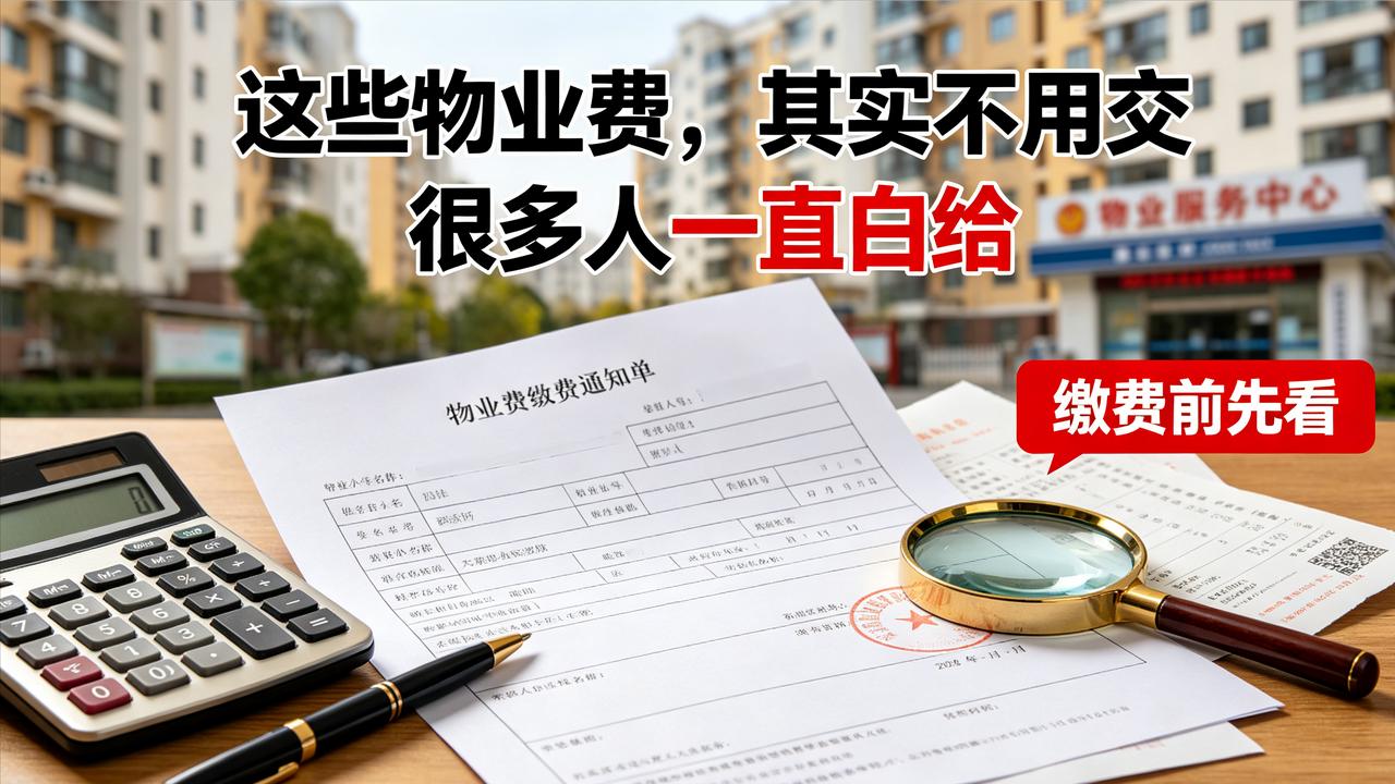 交了多年物业费才知道，这 5 笔钱根本不用交，很多人一直白给
住商品房的朋友，几