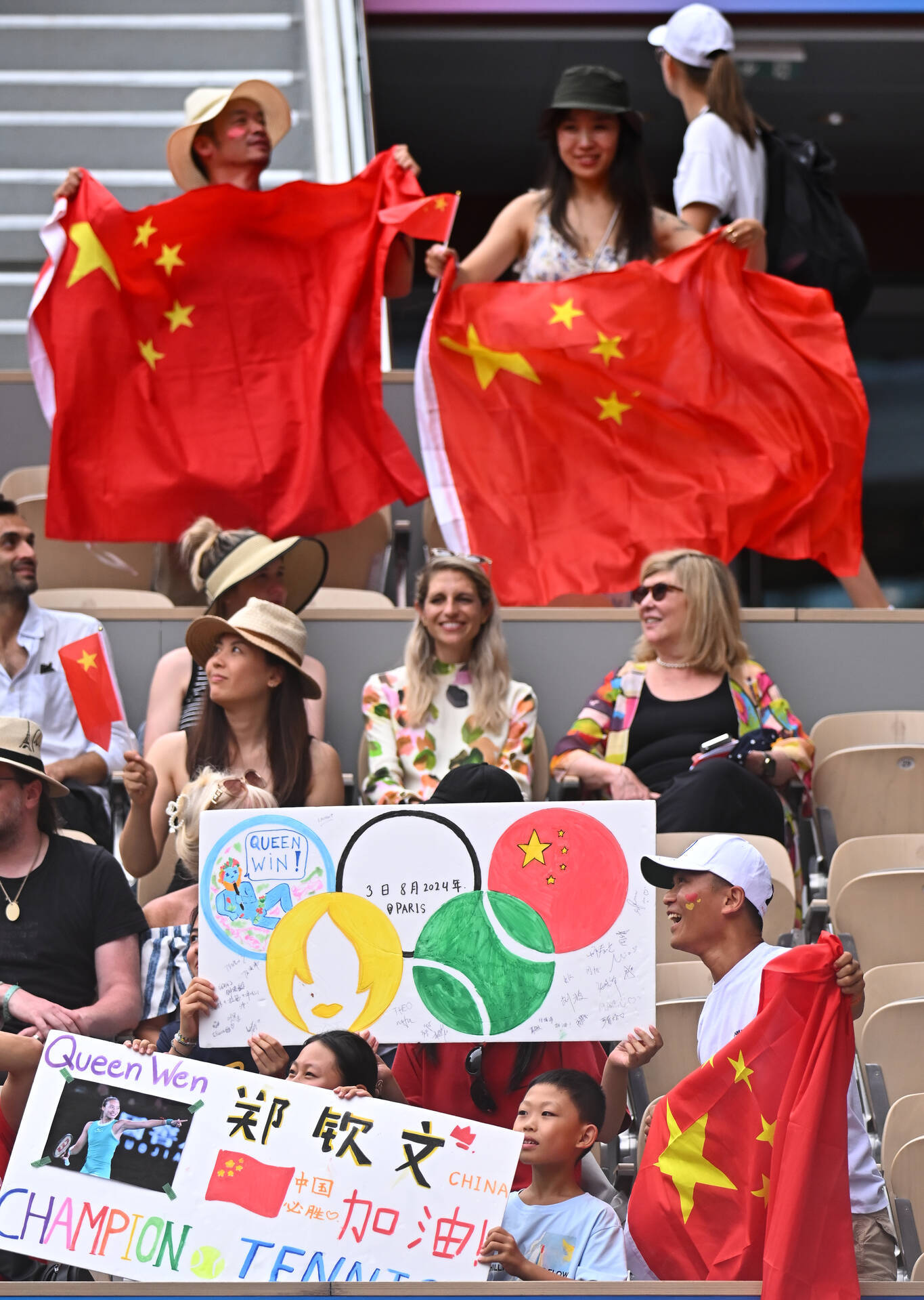 最美丽的中国红🇨🇳#2024年巴黎奥运会##奥运会##网球##中国网球20年