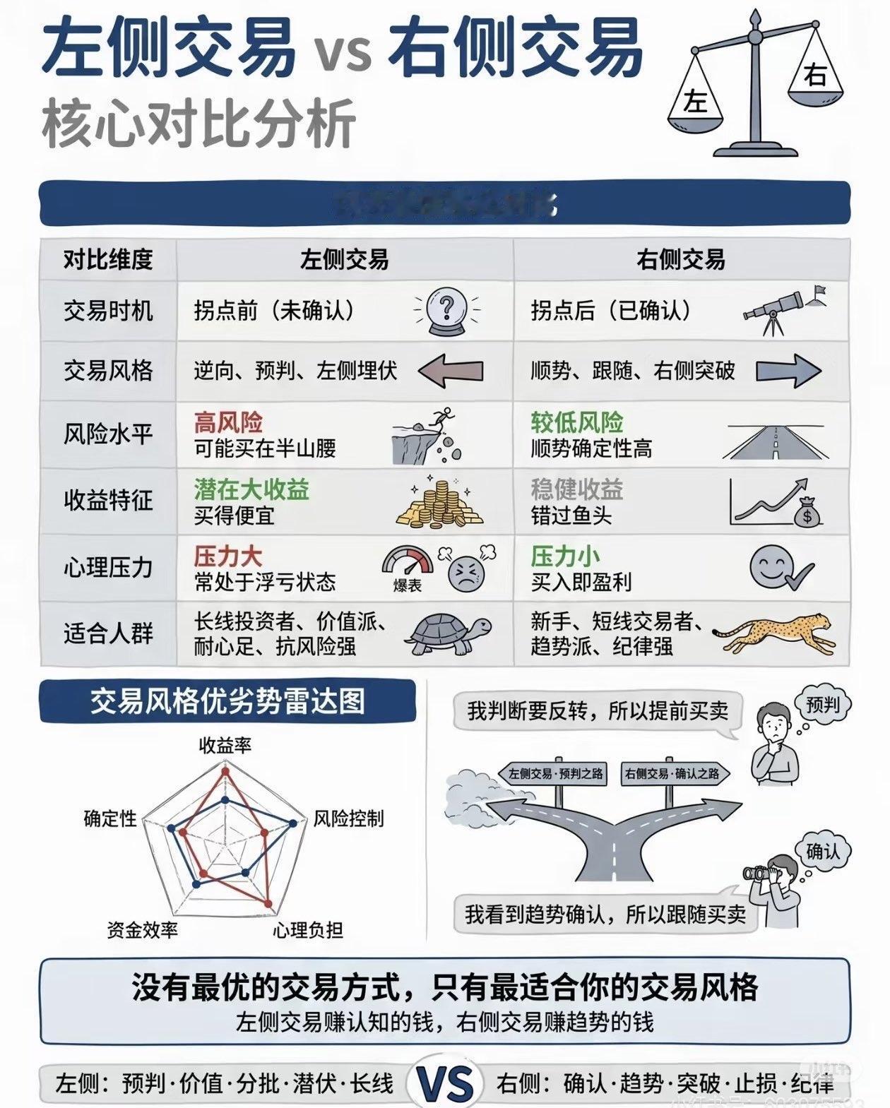 周末充电｜炒股先搞懂：左侧交易 vs 右侧交易，你适合哪一种？

很多人亏钱，本