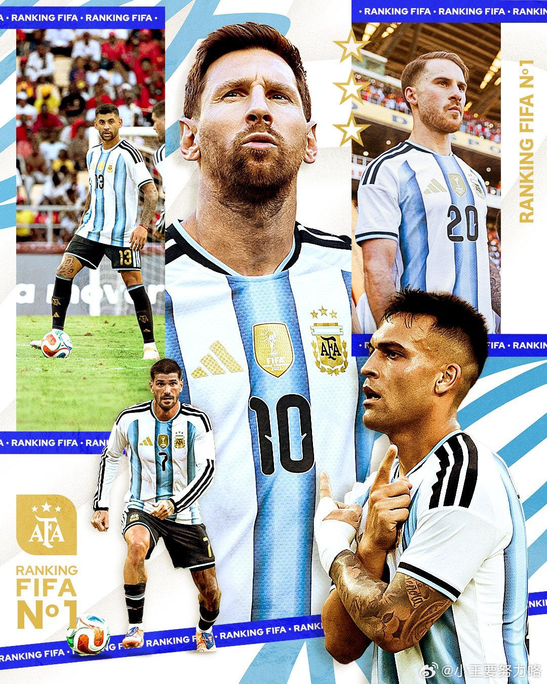 阿根廷被动升FIFA 第一！阿媒：过往有FIFA第一无法夺世界杯的魔咒6月05日
