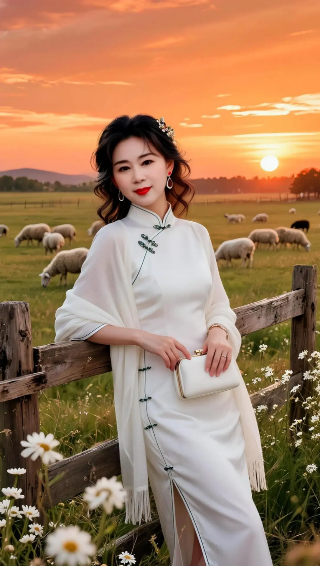 AI港风夕阳照 随变ai随便玩