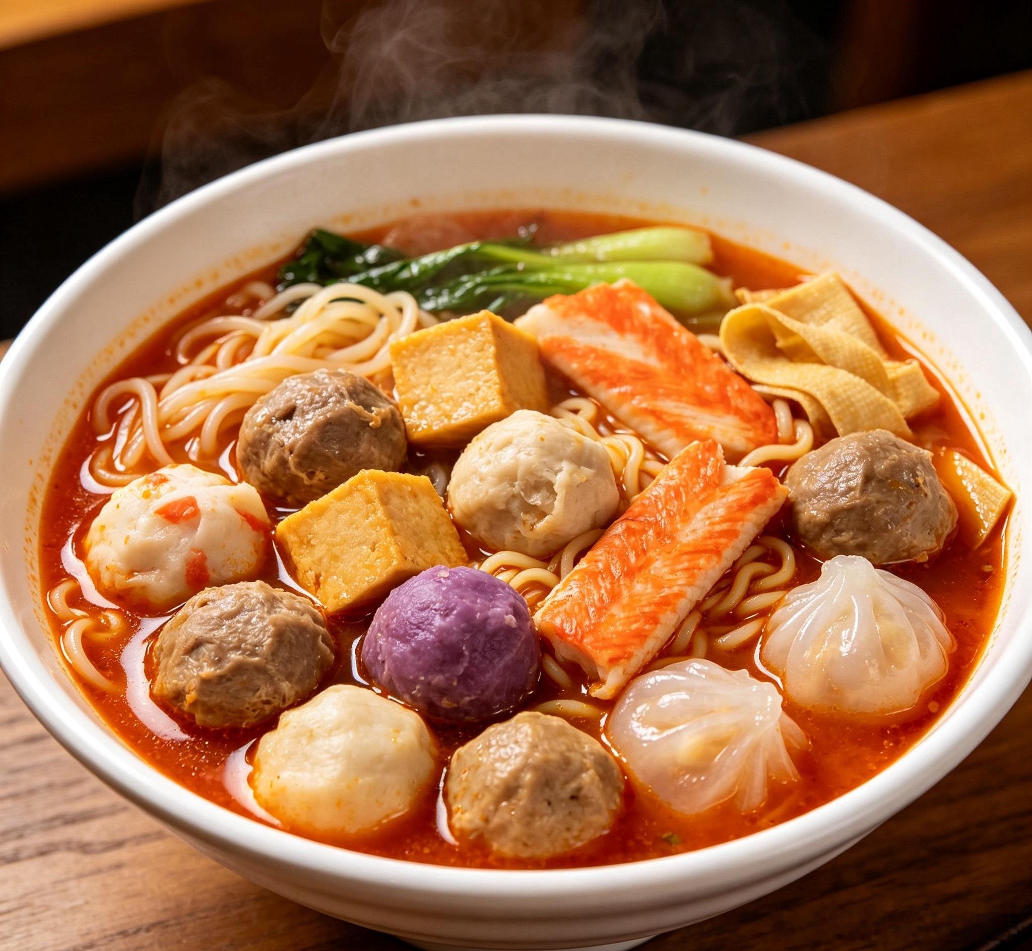 女子挨个称麻辣烫丸子价格     我很久没吃麻辣烫，对价格都没啥概念了。    