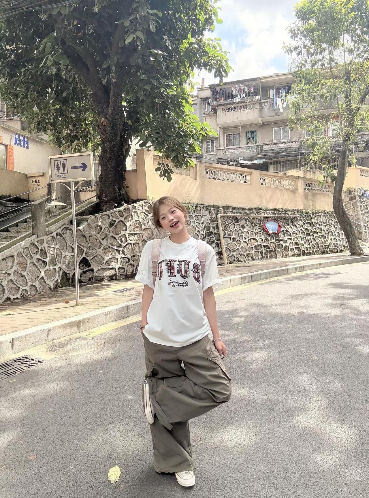 刚才的话让你心动了吗。夏季穿搭 短袖 中性风