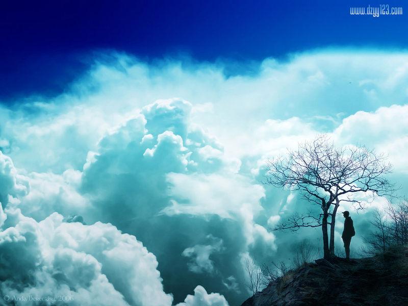 下联：人间芳草有归心

赏析：
上联“天上浮云无定所”写云之漂泊、行踪难觅，暗含