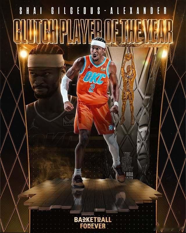 亚历山大荣膺2026年NBA年度最佳关键球员奖 🏆 亚历山大NBA最佳关键球员