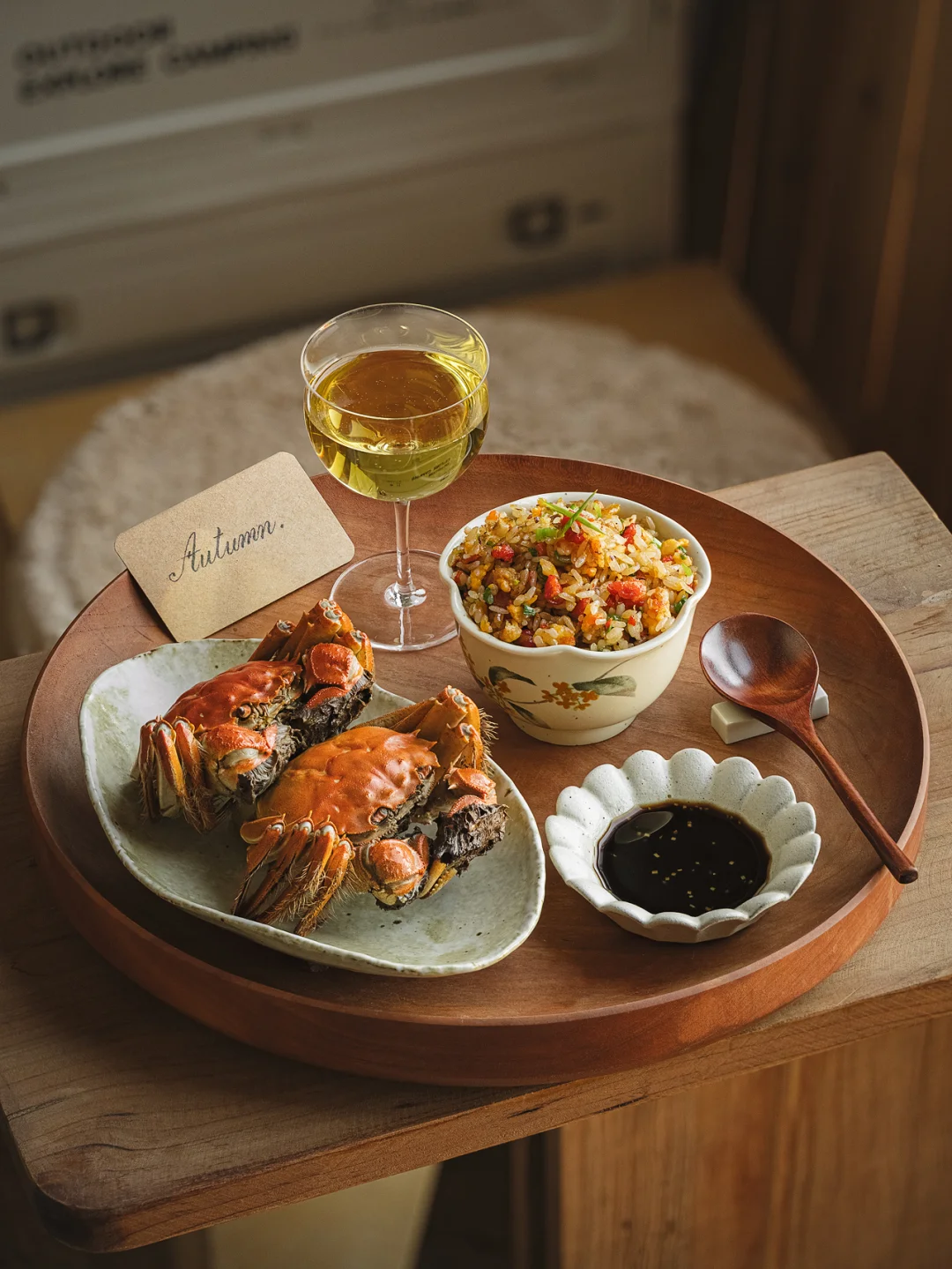 比蟹诱人的蟹黄炒饭！