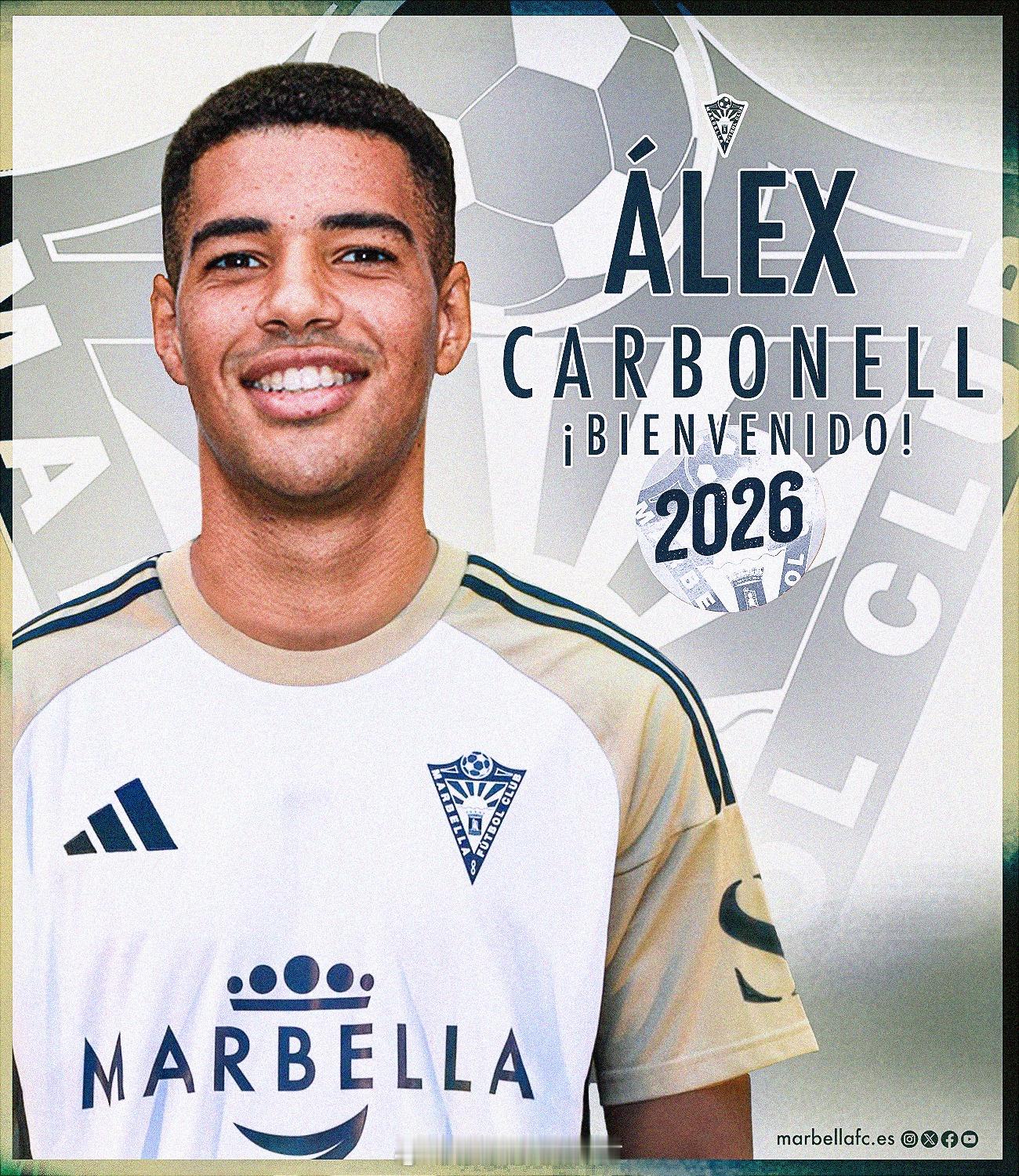 留洋-新闻 马贝拉与24岁边后卫亚历克斯·卡沃内利（Álex Carbonell