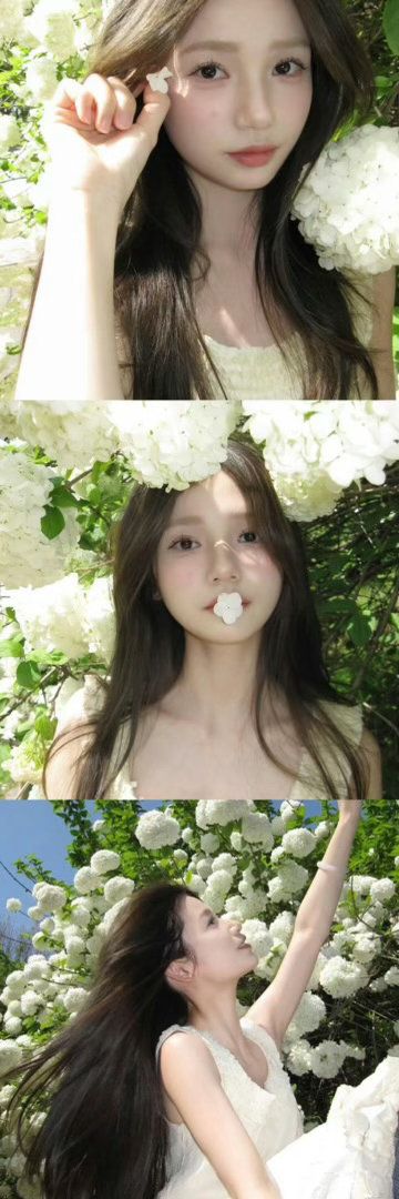 存一些春天很有生命力的拍照姿势 