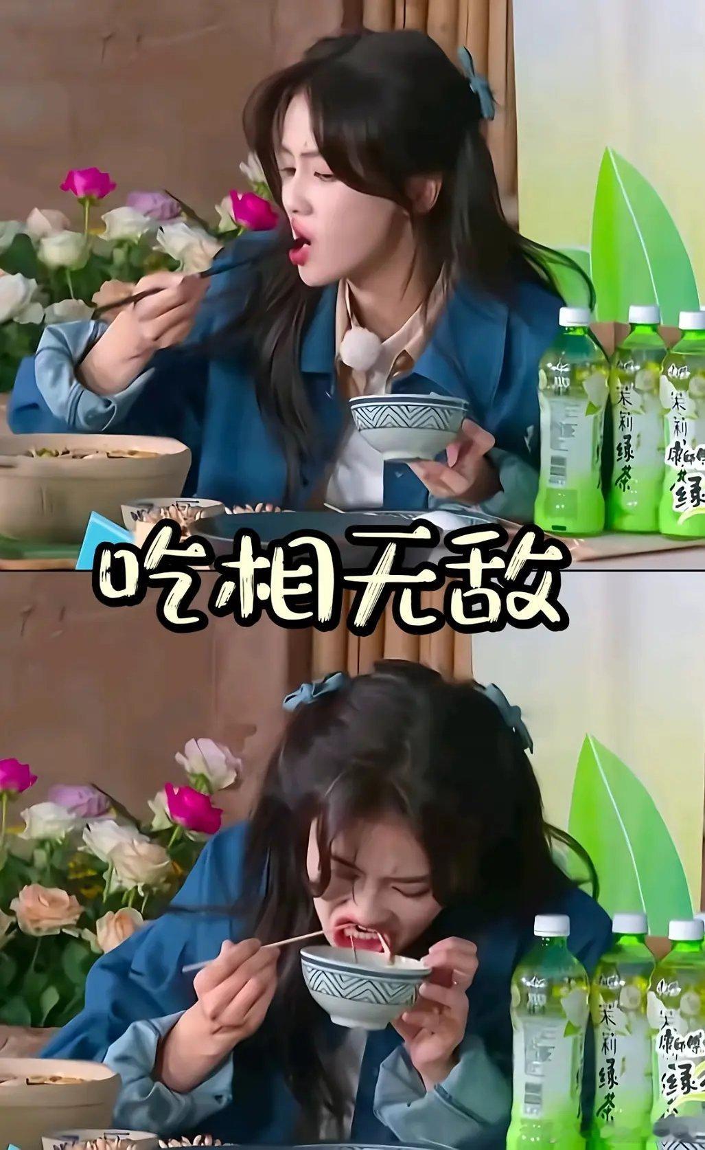 有人还没吃饭，让鹿鹿来陪你们一起下饭，鹿鹿吃东西可香了 