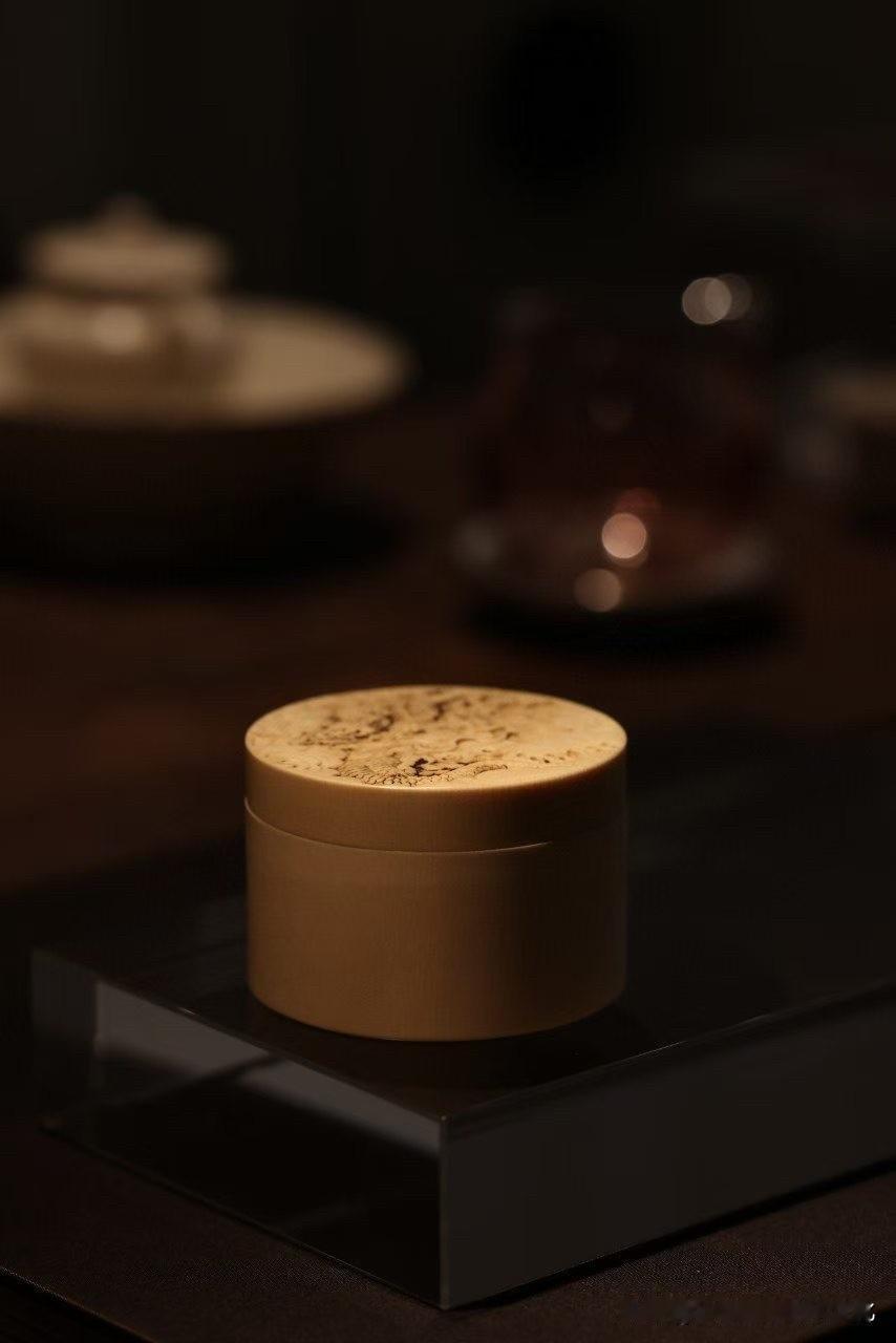 有些文房器，小得一手可握。
可真正放到案头，气场一点不输大件。

这只猛犸「龙盒