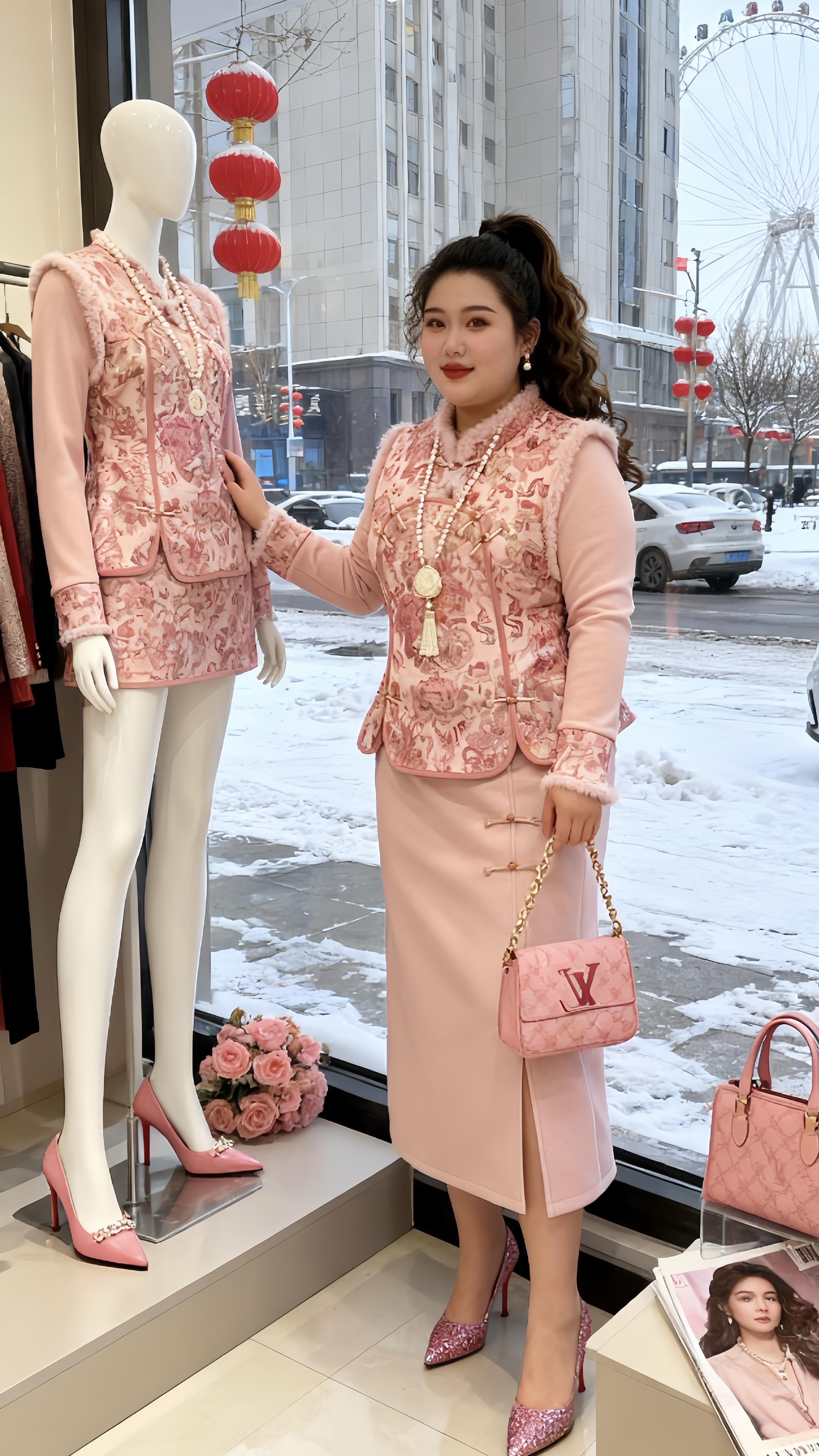 秋冬新款 保暖外套时尚潮流穿搭 秋冬穿搭测评大码女装