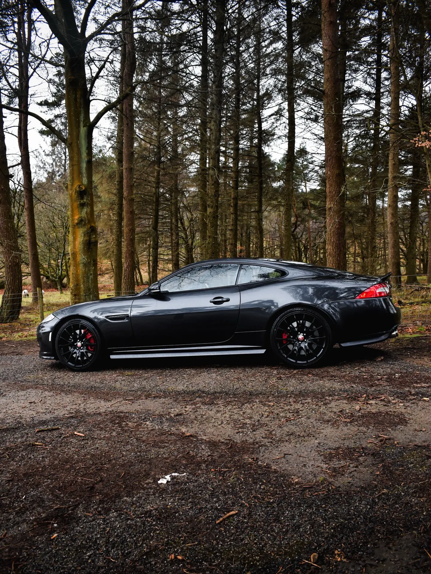 Black Jaguar XKR.