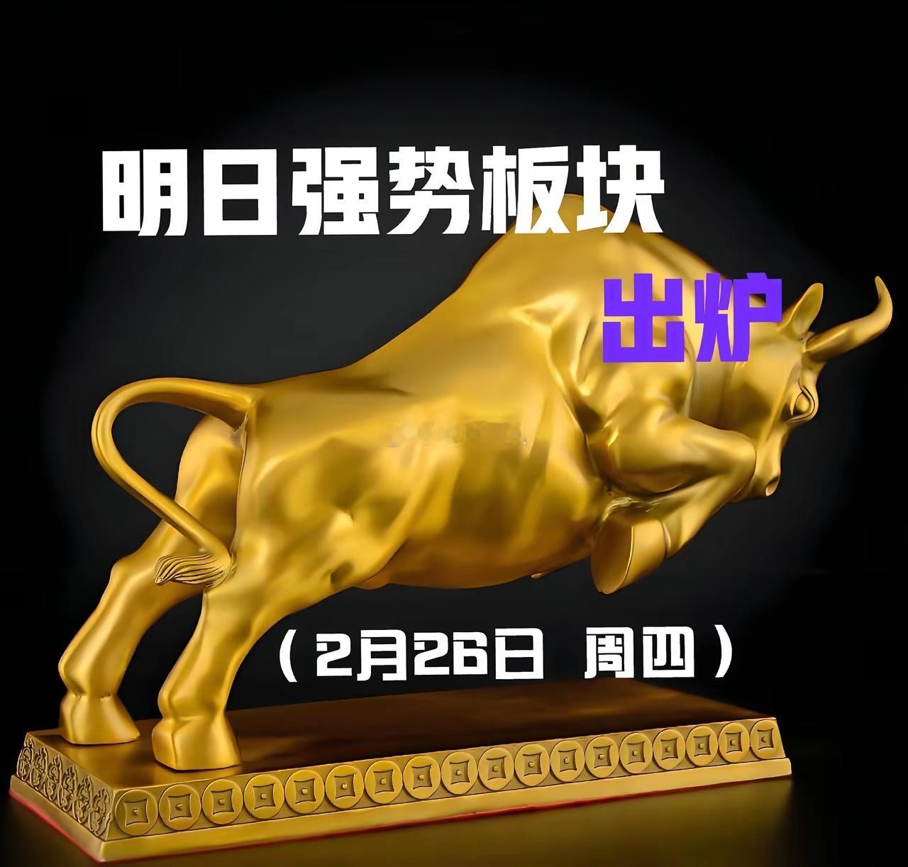 明日（2月26日）强势板块主要集中在周期资源与科技硬件两大主线，具体如下：一、有