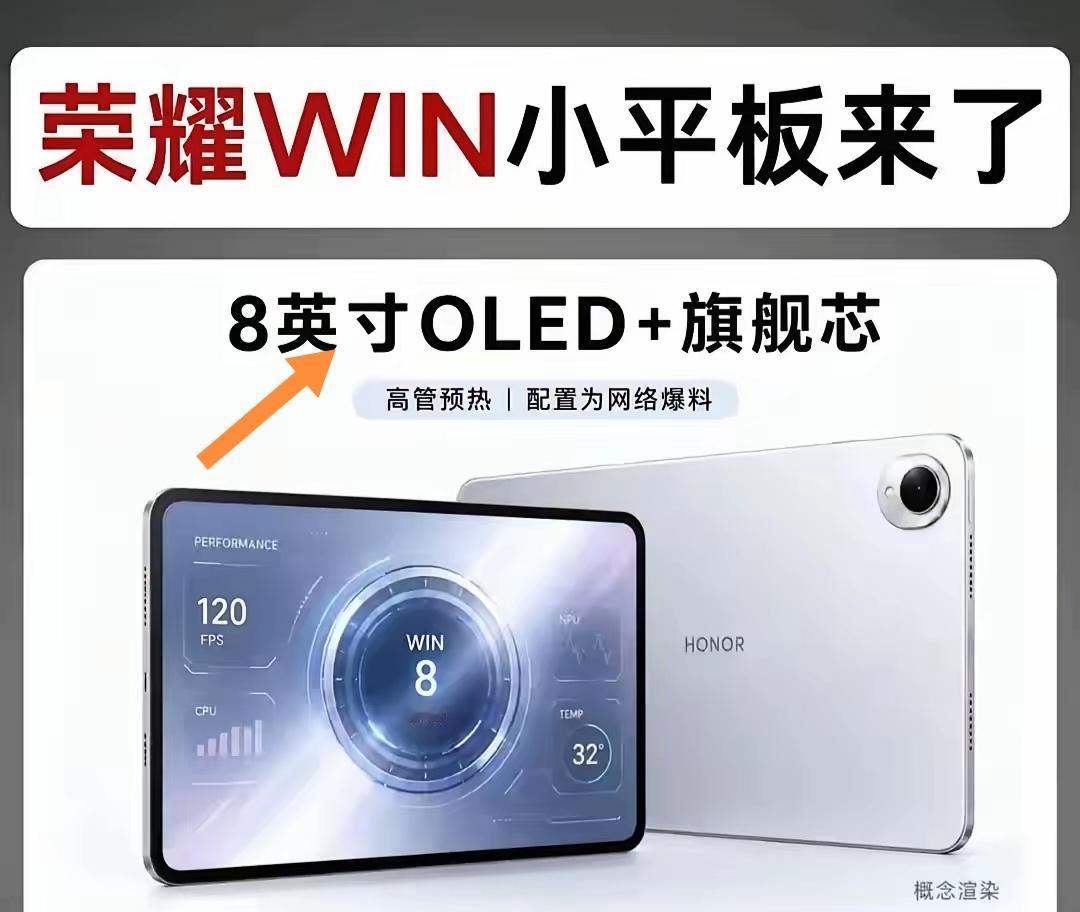 荣耀WIN Pad mini这波是真把小尺寸平板的痛点摸透了。之前市面上的平板越