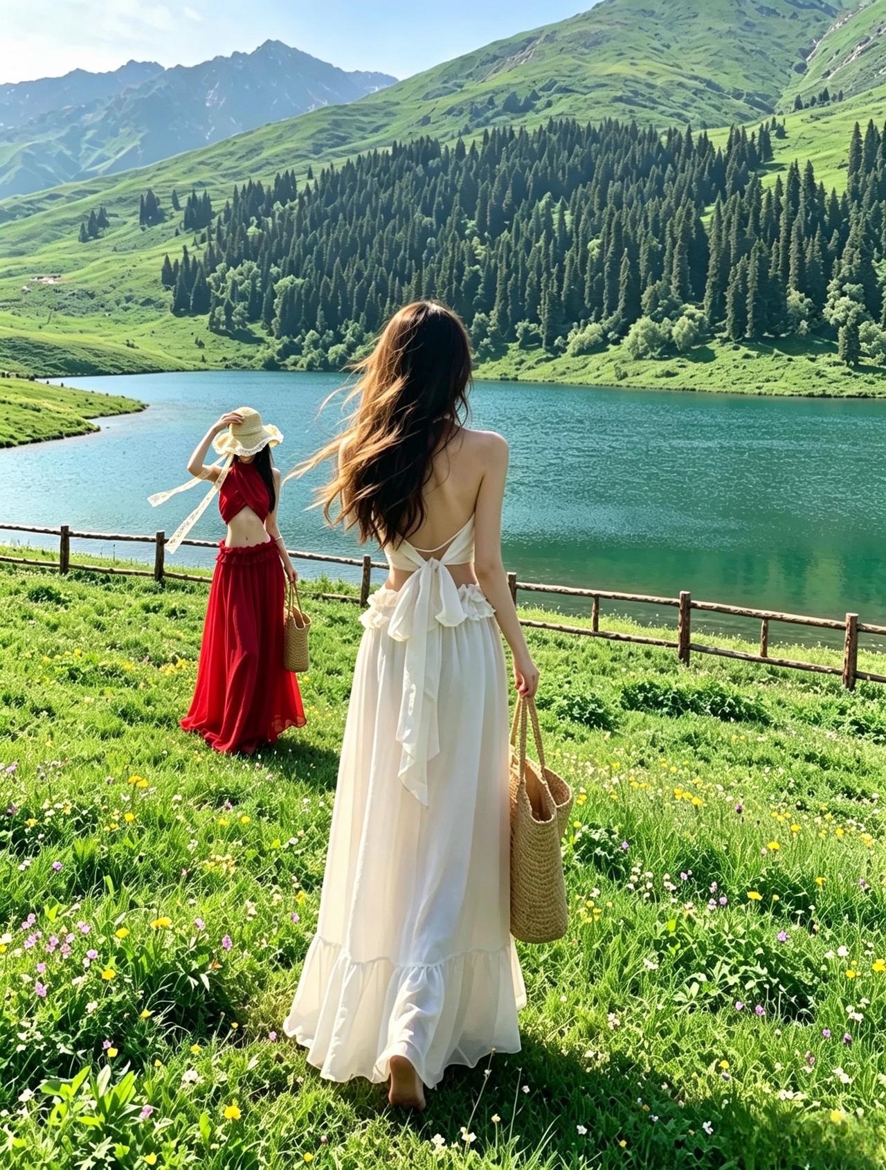 不追赶时间，约会大自然 自然与穿搭的融合美