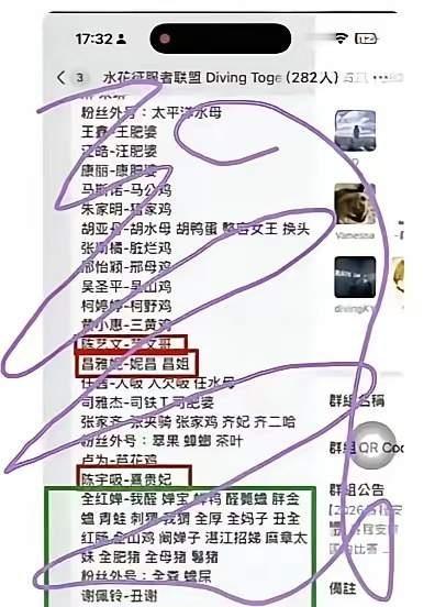 港媒曝光的辱骂全红婵的282人微信群（水花征服者联盟）解散了，但是组织者被曝光，