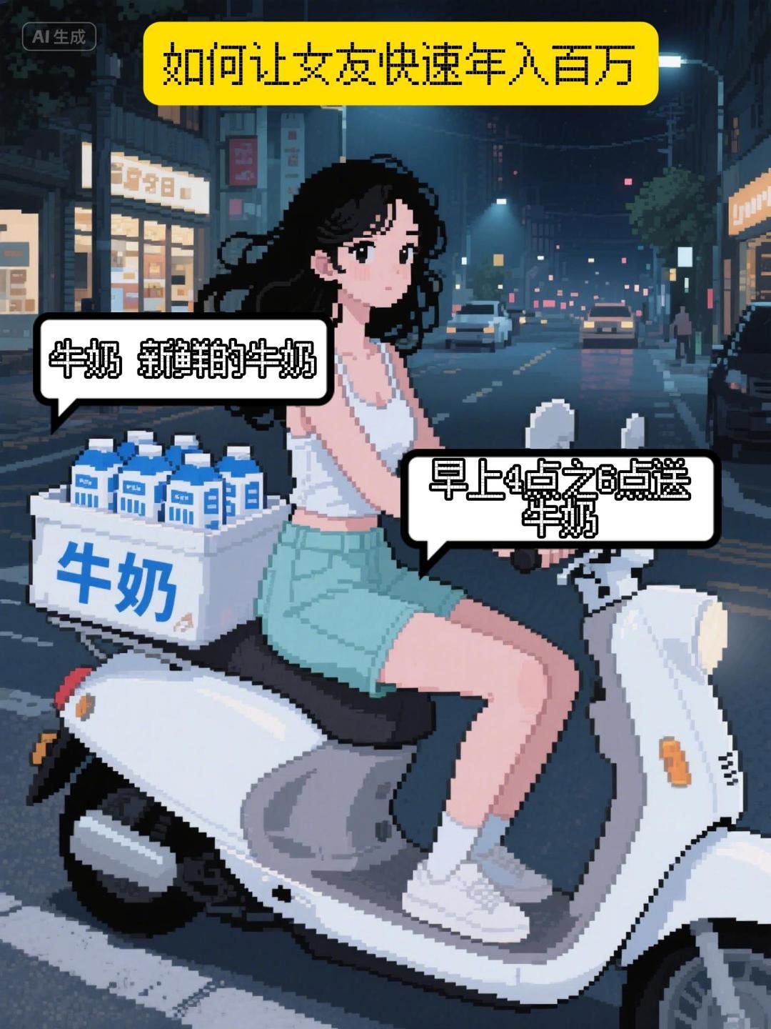 如何让女友快速年入百万……。