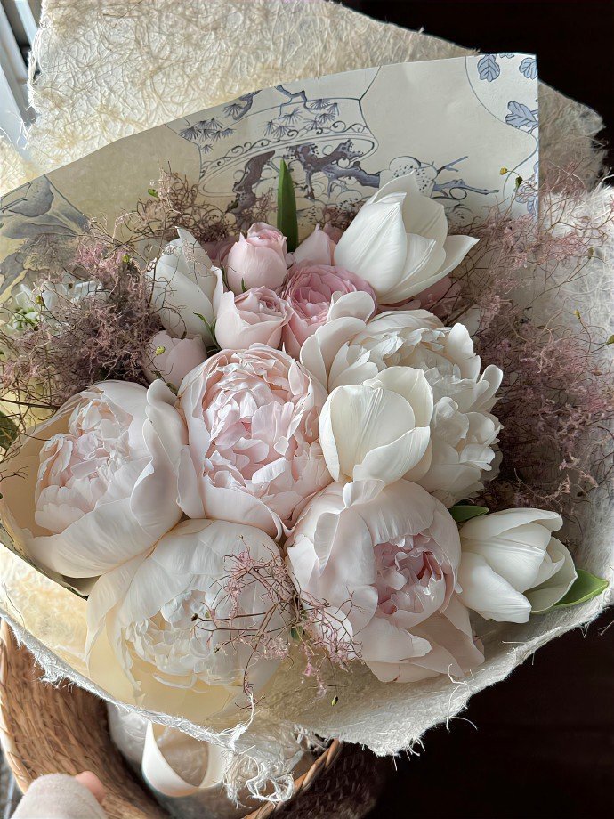 粉粉嫩嫩的芍花 