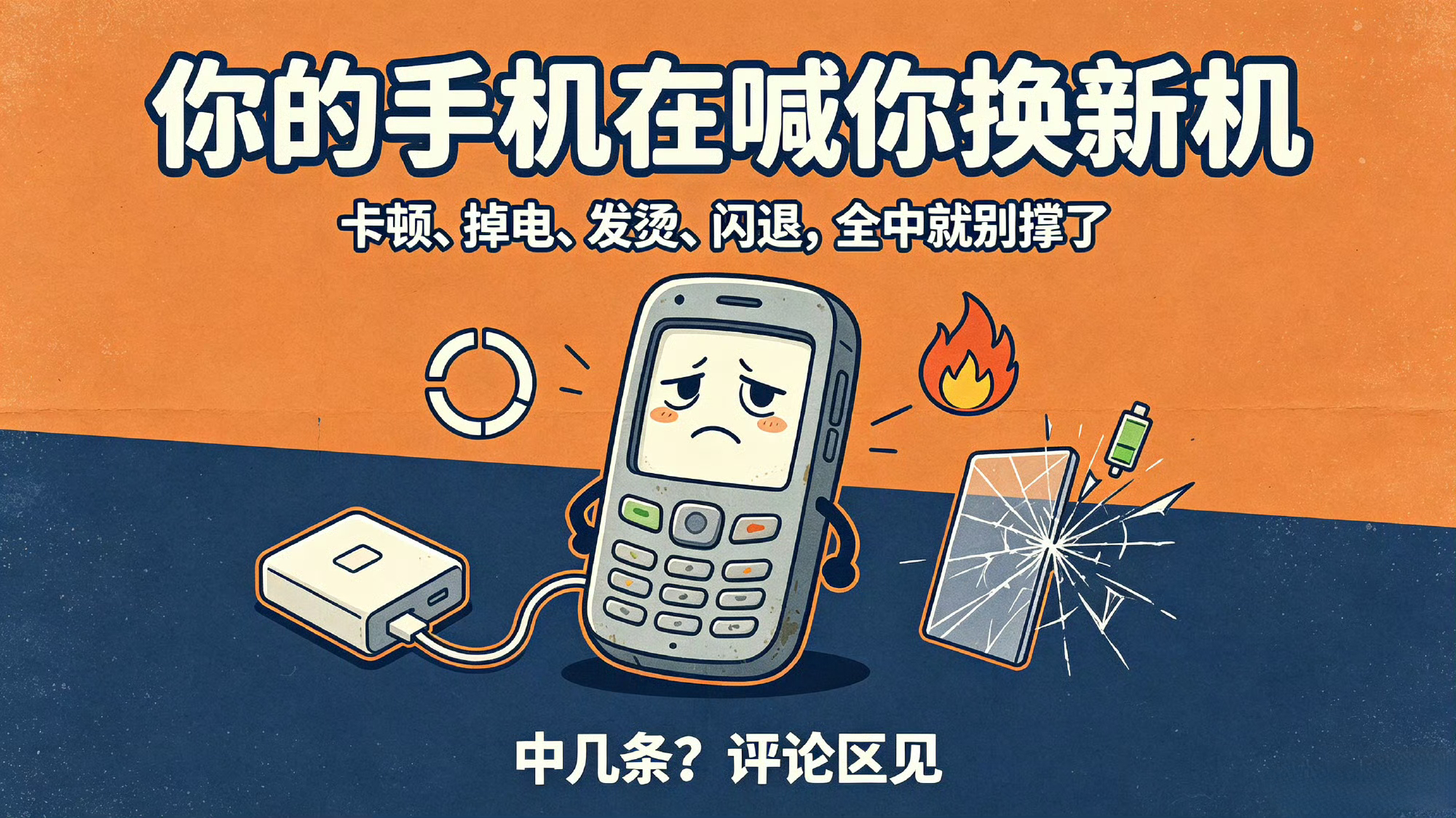 什么信号说明你该换手机了电池健康低于80% + 存储常年红 + 高频闪退 → 别