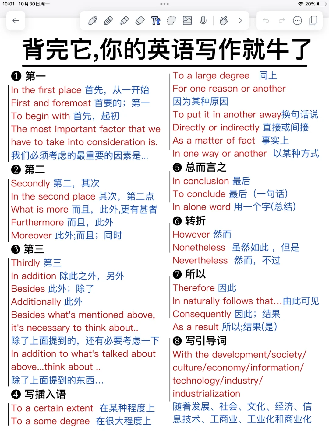 英语写作万能句！背完直接往里套！狠狠提分！