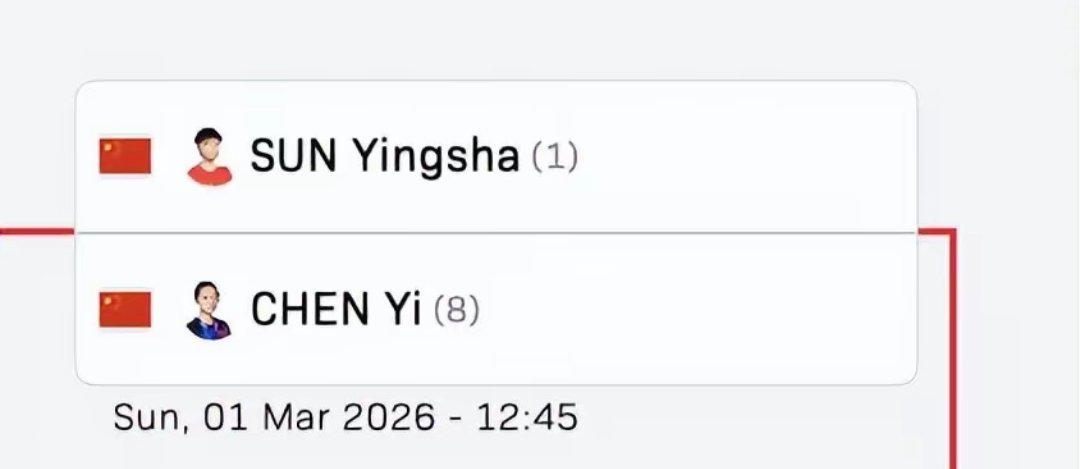 新加坡大满贯女单四强国乒占三席 孙颖莎王曼昱陈熠在列孙颖莎王曼昱进新加坡大满贯四