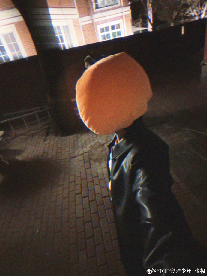 张极橘子头套 谁懂这种软萌感！张极戴橘子头套乖到不行，把所有橘色浪漫都捧出来，氛