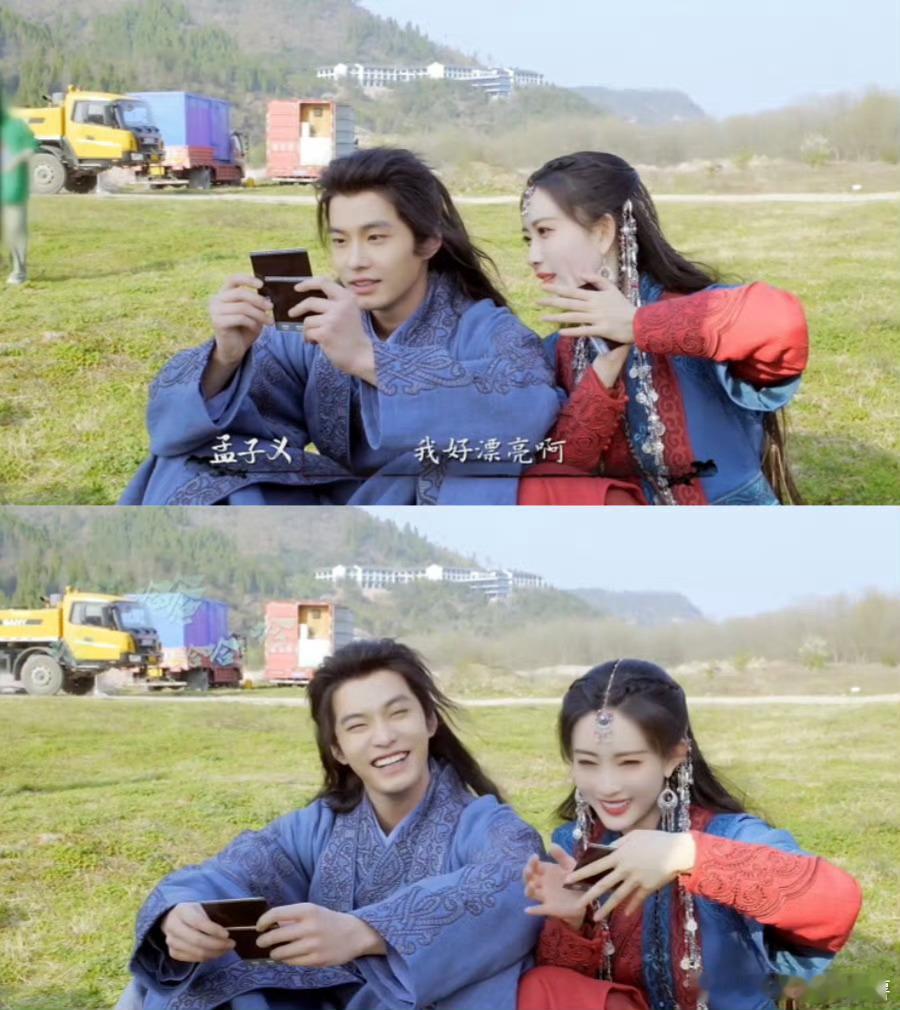 孟子义对自己的美貌没有一丝犹豫看到孟子义夸自己美，我也跟着自信起来，这就是女神的