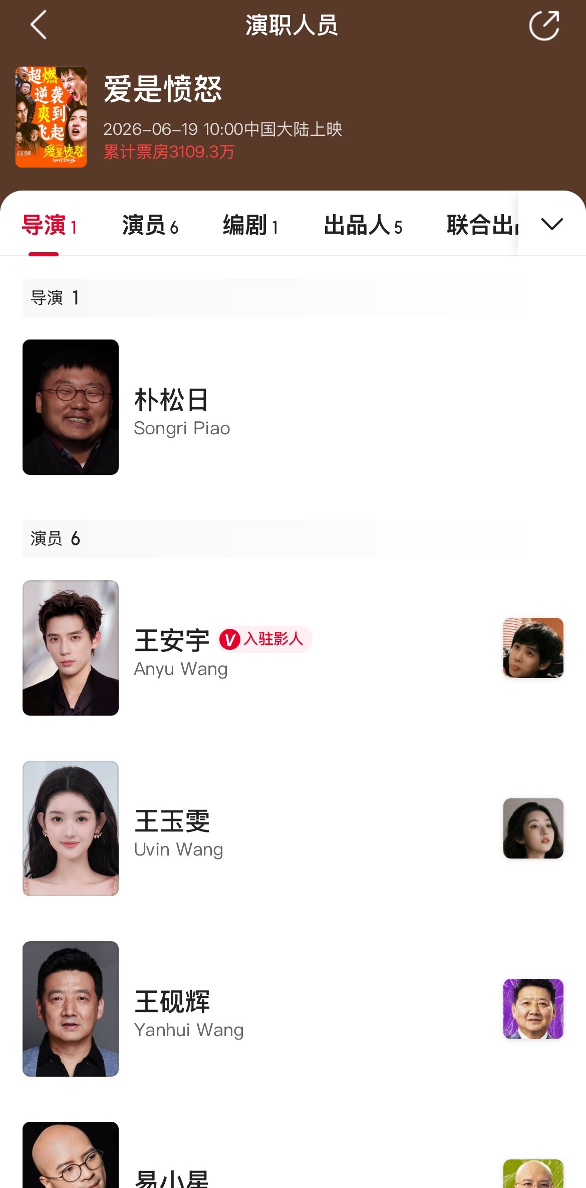 王安宇不是流量吗？他一点粉丝都没吗？新电影怎么能扑成这样 