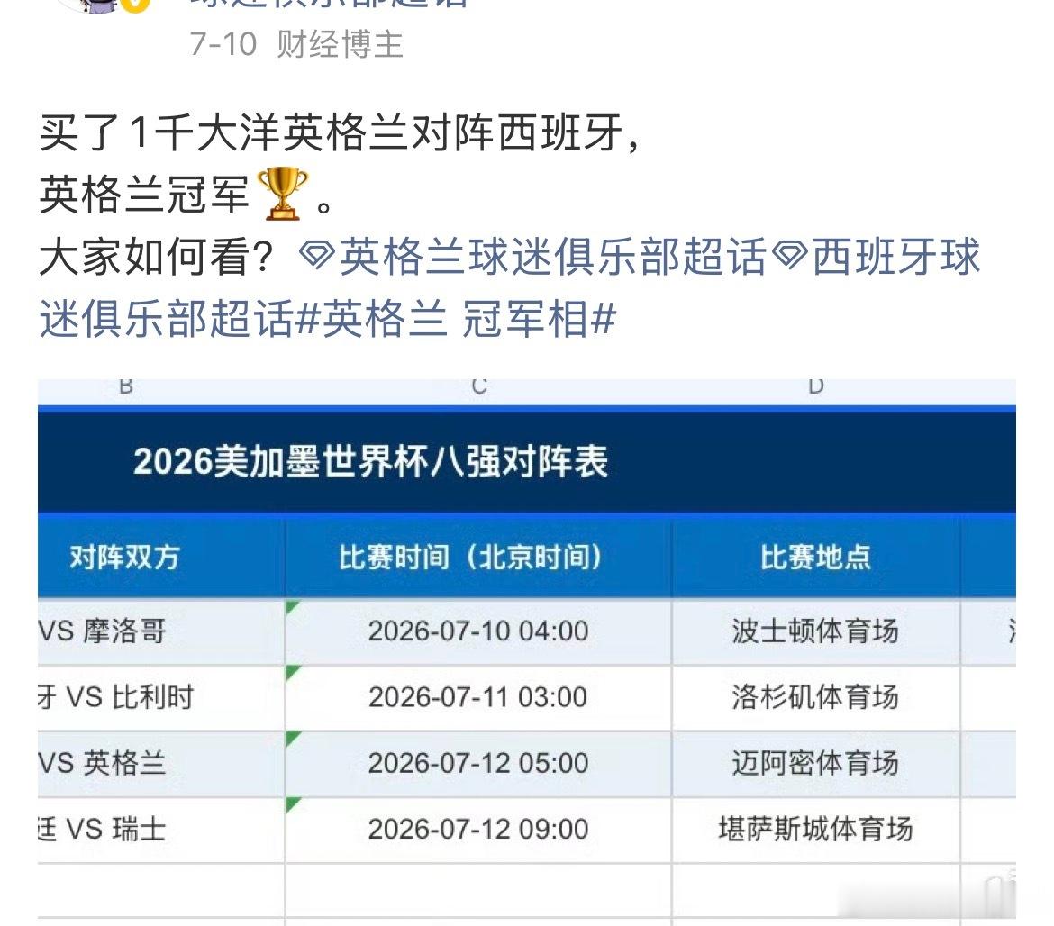 牌品看人品，同样球品看人品。英格兰vs西班牙。娱乐比分3：3或3：2 