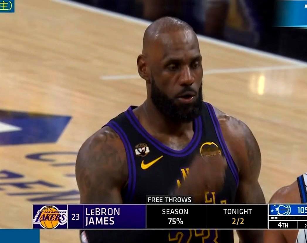 你敢信？湖人1分惜败魔术！最后7秒东契奇大空位不敢投，甩锅给歪着身子的老詹？
 