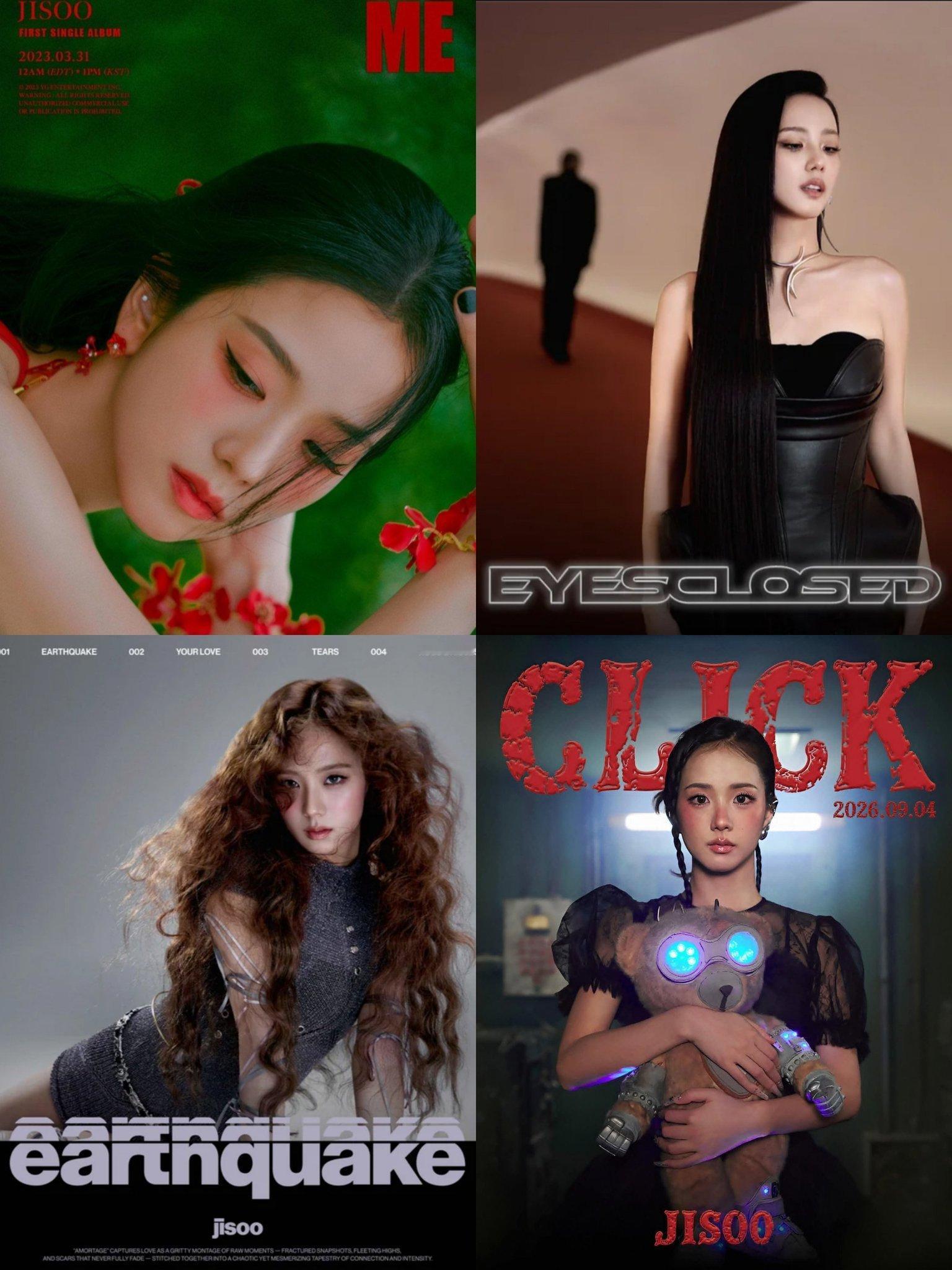 JISOO 的四大首张露脸海报🔥 ​​​