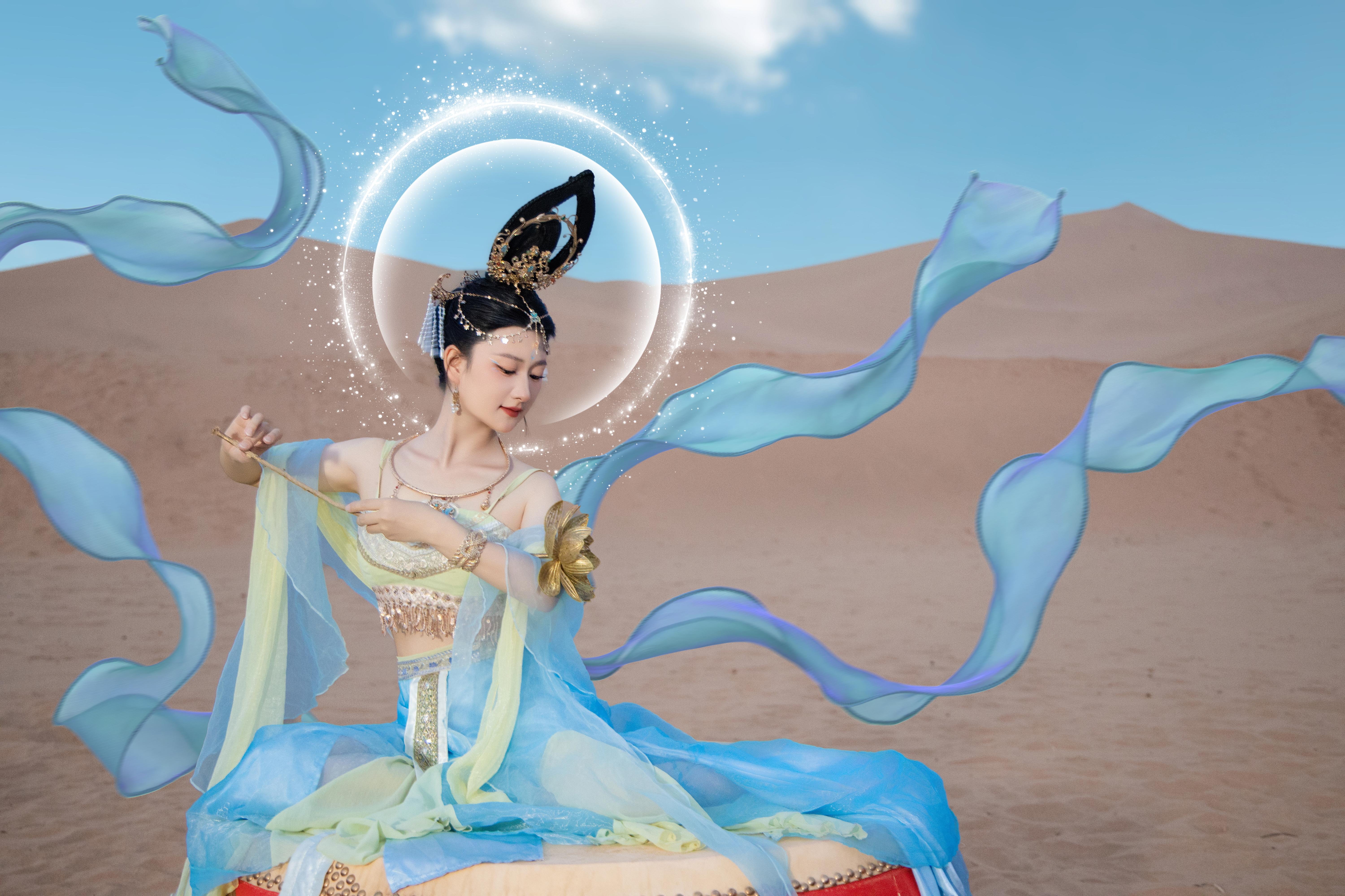 黄沙埋不住信仰，飞天是风写的诗 ❗。