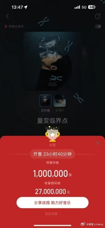 华晨宇量变临界点   华晨宇这张专辑不仅展现了他独特的音乐风格，还深刻剖析了他对