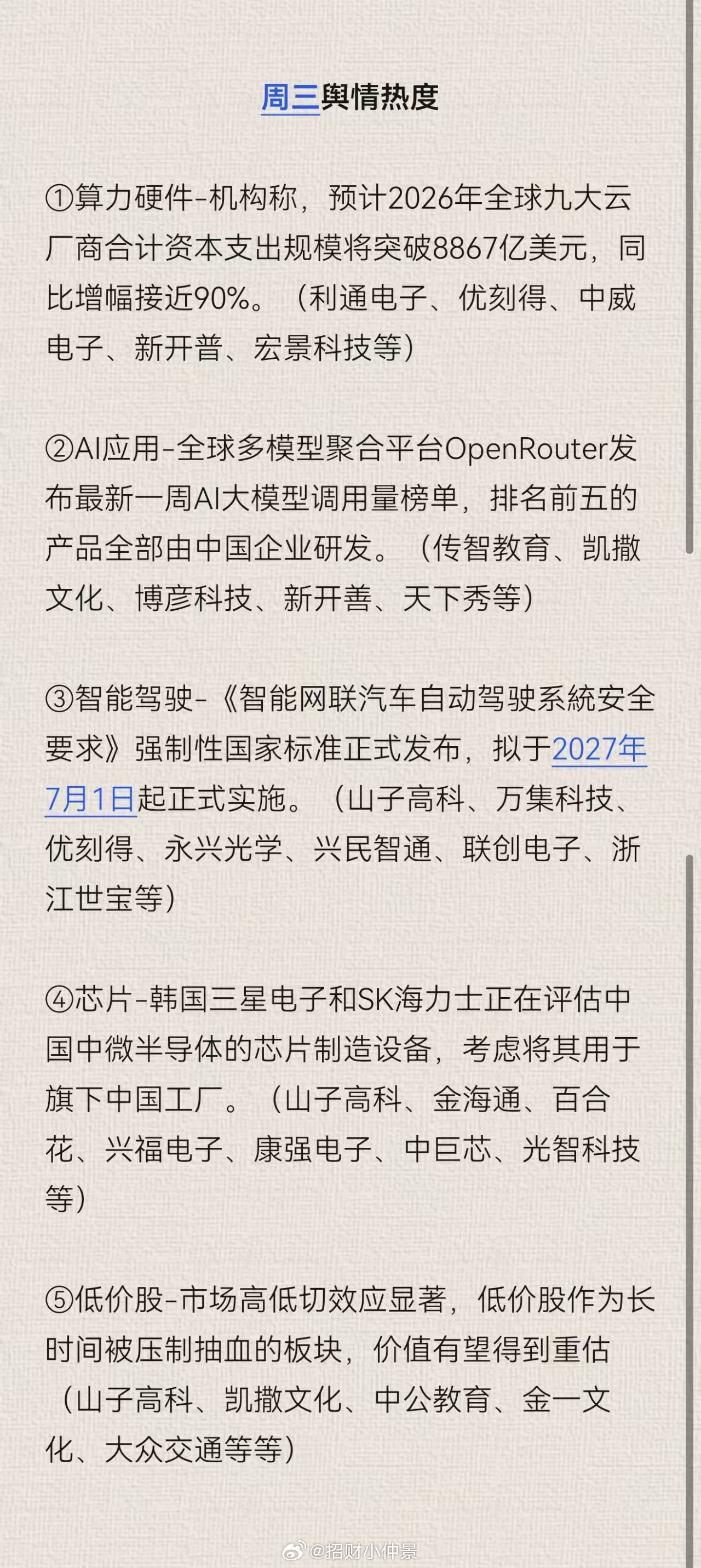 早上好，小伙伴们~~~盘前思路：1.美股昨天小幅高开低走，整体走势平稳。$英伟达