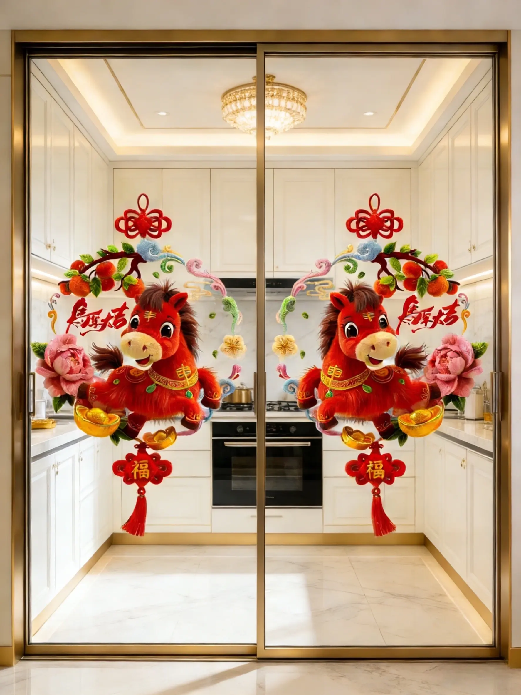 窗花 窗花贴 新年氛围感 马年大吉 家居好物