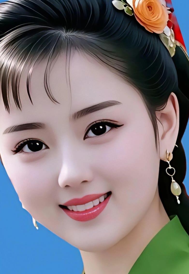 惊艳的古典美女，精致的妆容和优雅的服饰，让人仿佛置身古代宫廷。