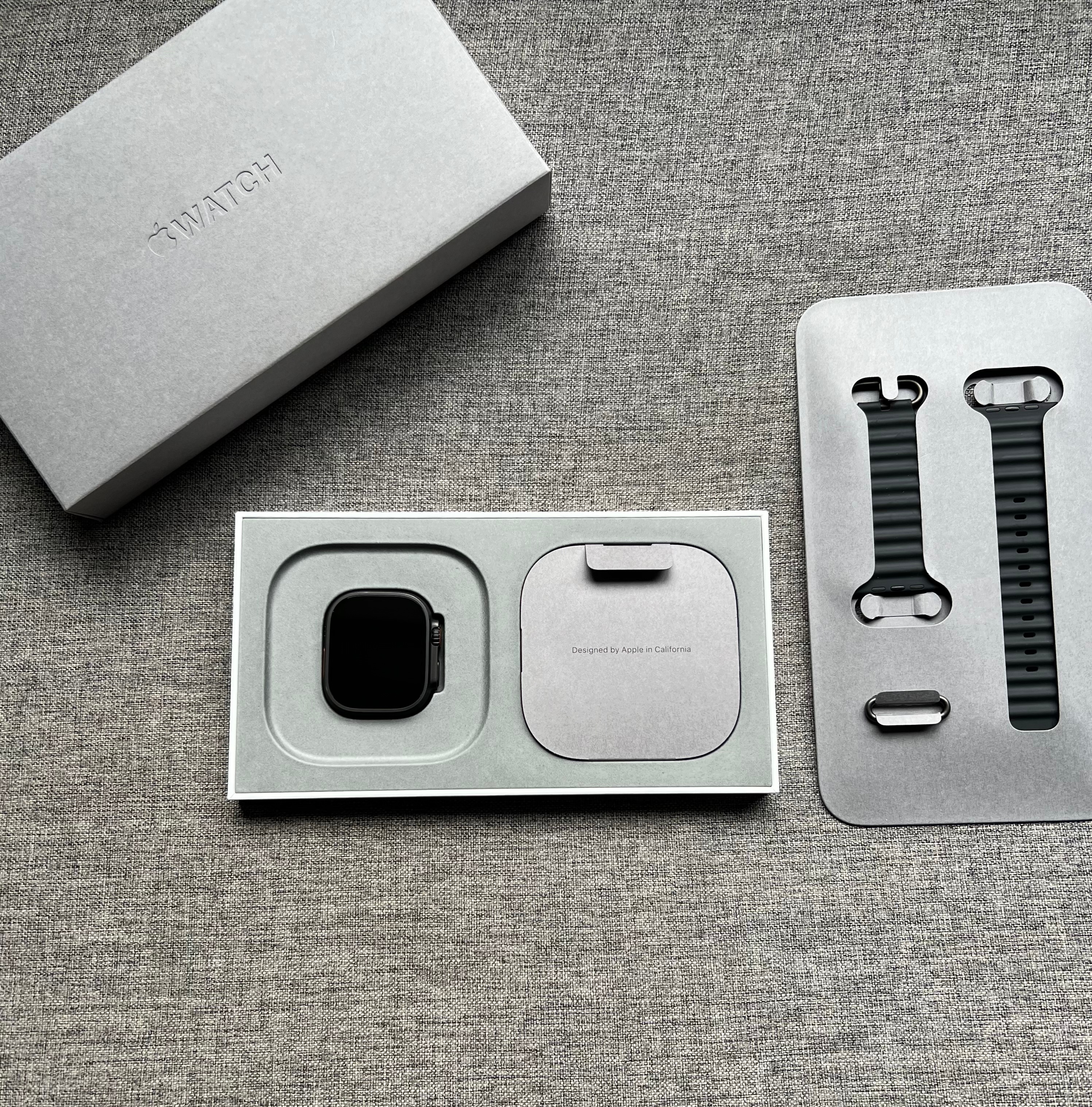 Apple Watch Ultra3 蜂窝版 49mm 钛黑+海洋表带，99新全