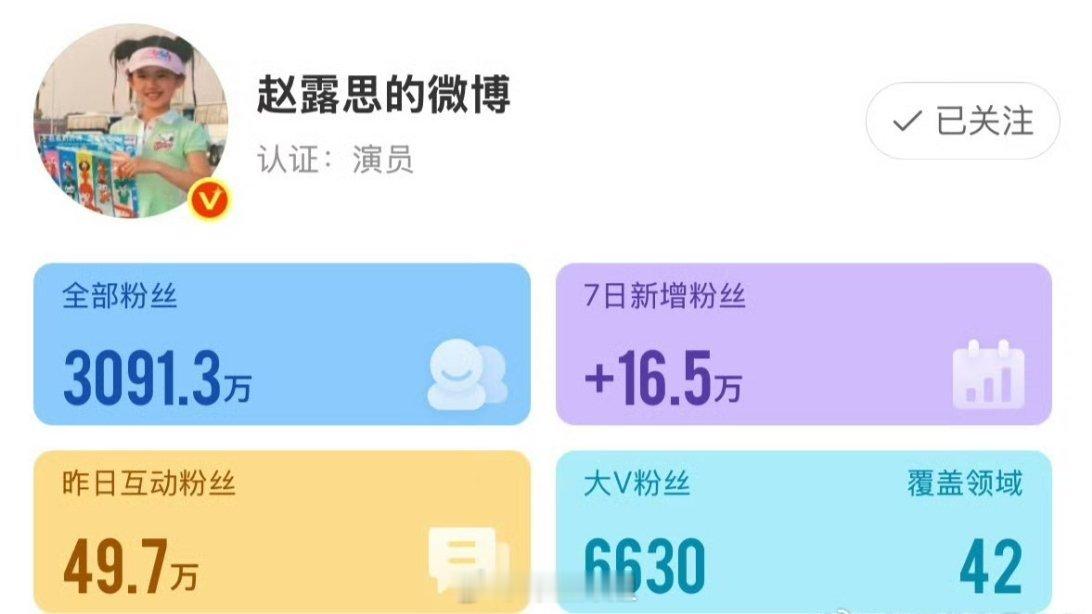 赵露思跟银河酷娱的解约风波，居然让赵露思吸了不少的粉丝啊，可惜的是，没有跟经纪公