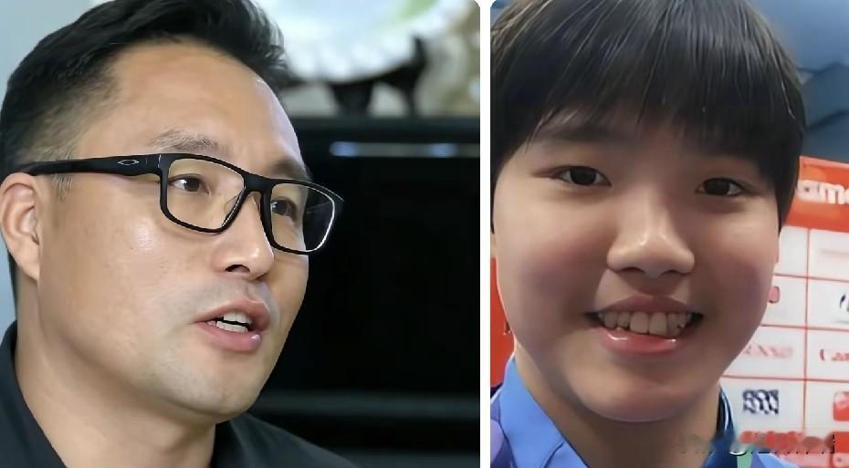 于子迪父亲于涛是物理老师，女儿13岁亚运破亚洲纪录，他说最难的不是孩子坚持。
