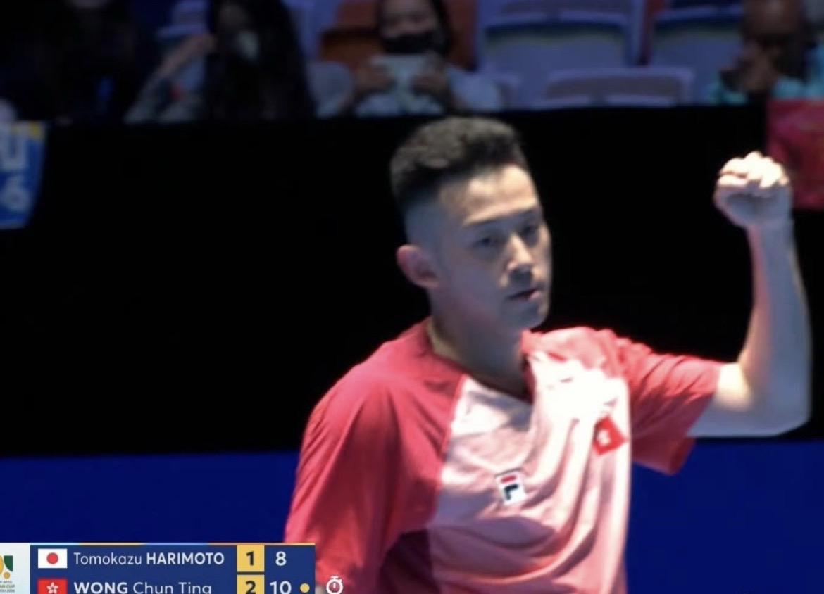 海口亚洲杯男单小组赛第二轮｜黄镇廷3-1张本智和【11-9，11-9，3-11，