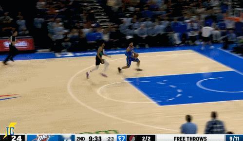 开拓者雷霆冲突时刻吕佩尔一级恶意犯规，哈滕技术犯规！