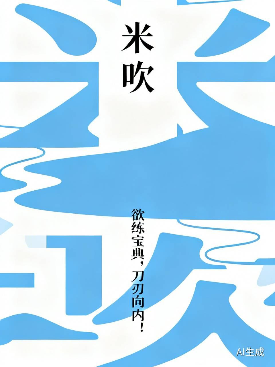 米吹还是挺让人佩服的，
看这架势，
开始上连续剧了，
牛逼PLUS。

欲练宝典