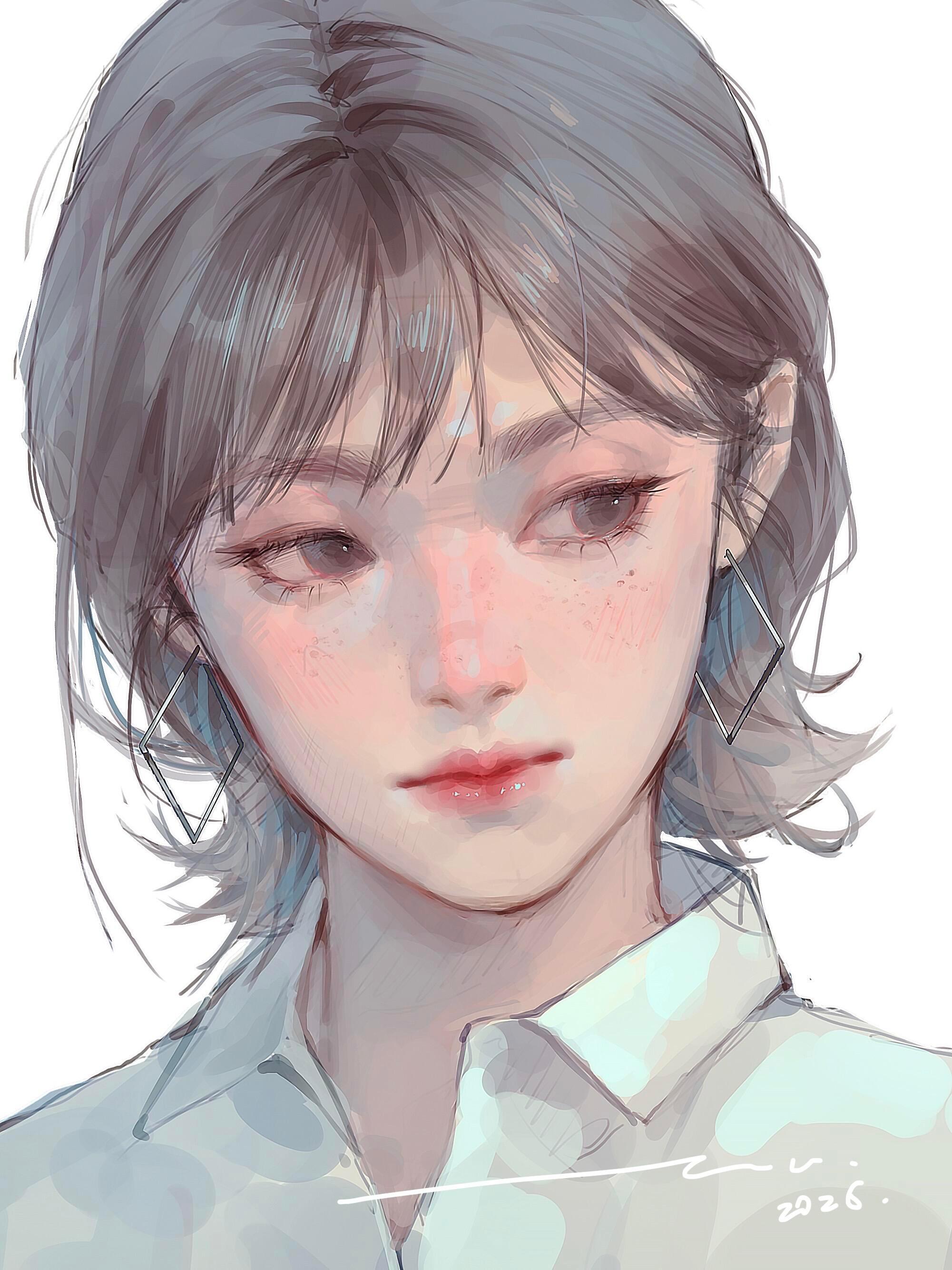 一组人物厚涂头像🎨/wooh五偶艺术达人次元艺术家
